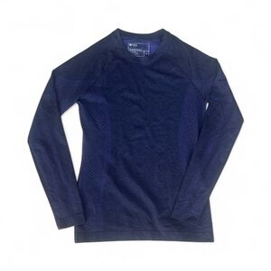 Figs Seamless Deep Blue Purple Long Sleeve Performance Top sz S